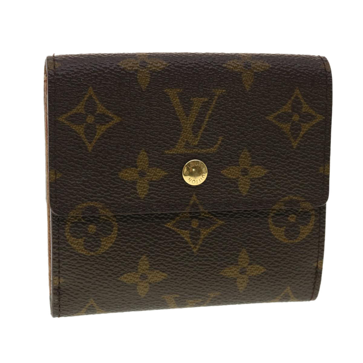 LOUIS VUITTON Monogram Portefeuille Elise Wallet M61654 LV Auth 39877