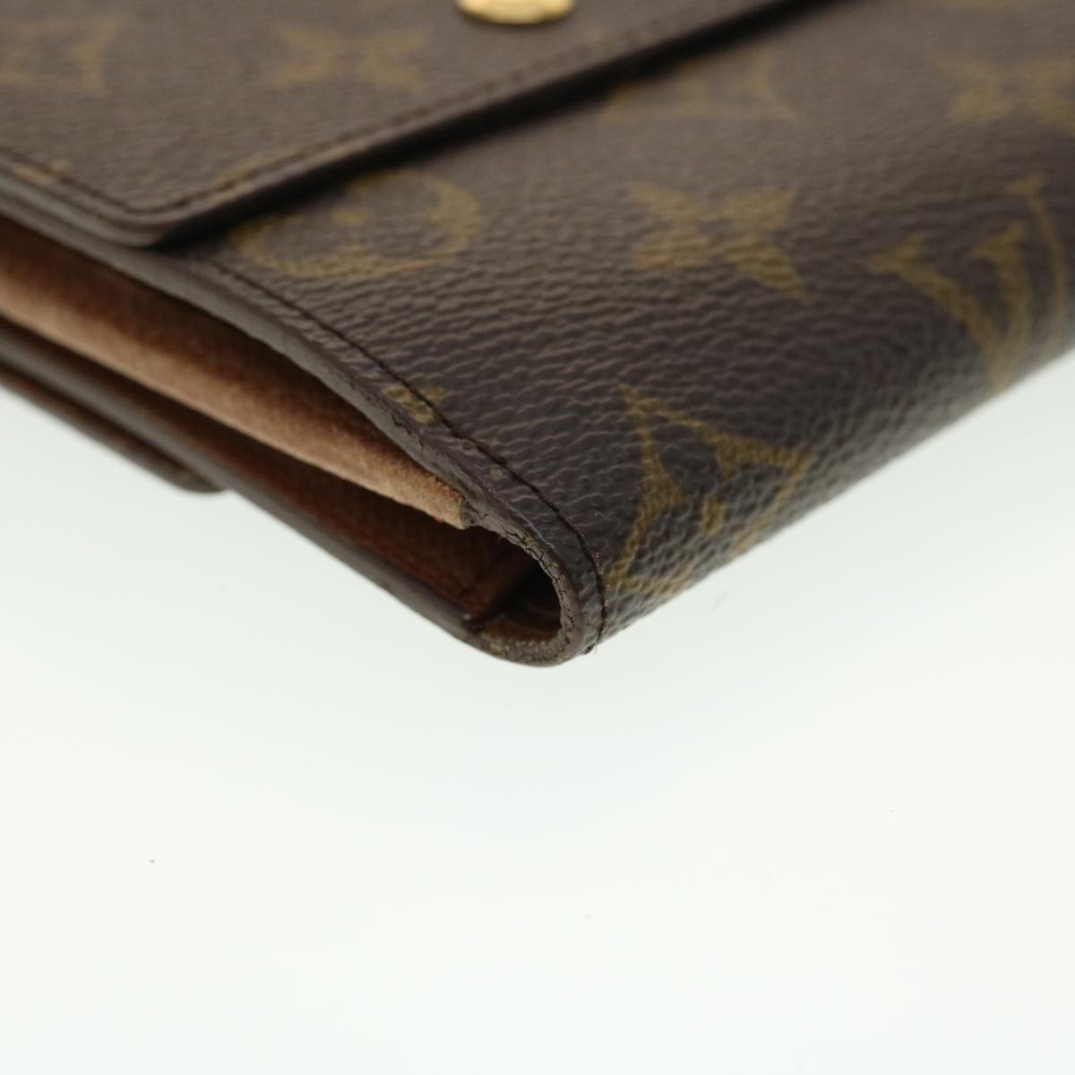 LOUIS VUITTON Monogram Portefeuille Elise Wallet M61654 LV Auth 39877