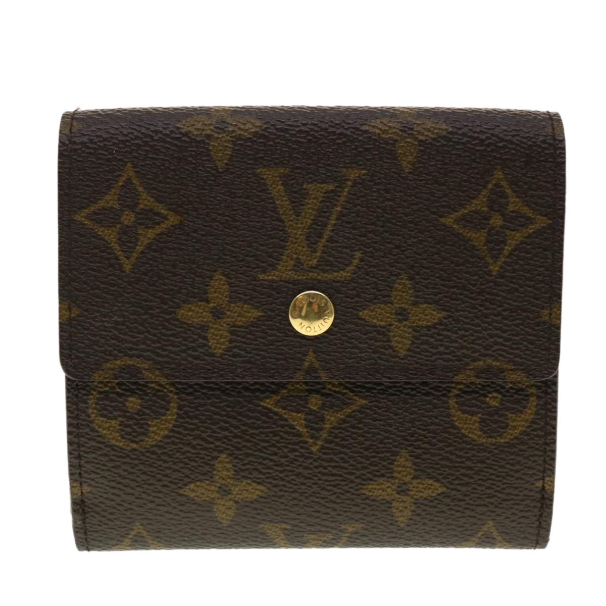 LOUIS VUITTON Monogram Portefeuille Elise Wallet M61654 LV Auth 39877