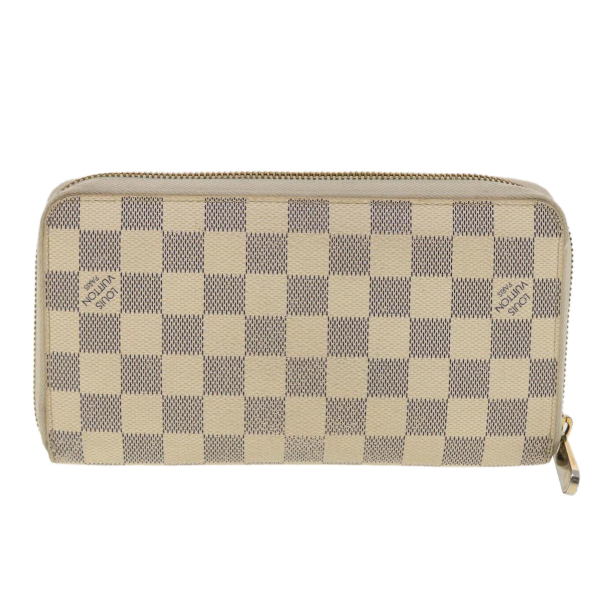 LOUIS VUITTON Damier Azur Zippy Organizer Long Wallet N60012 LV Auth 39889 - 0