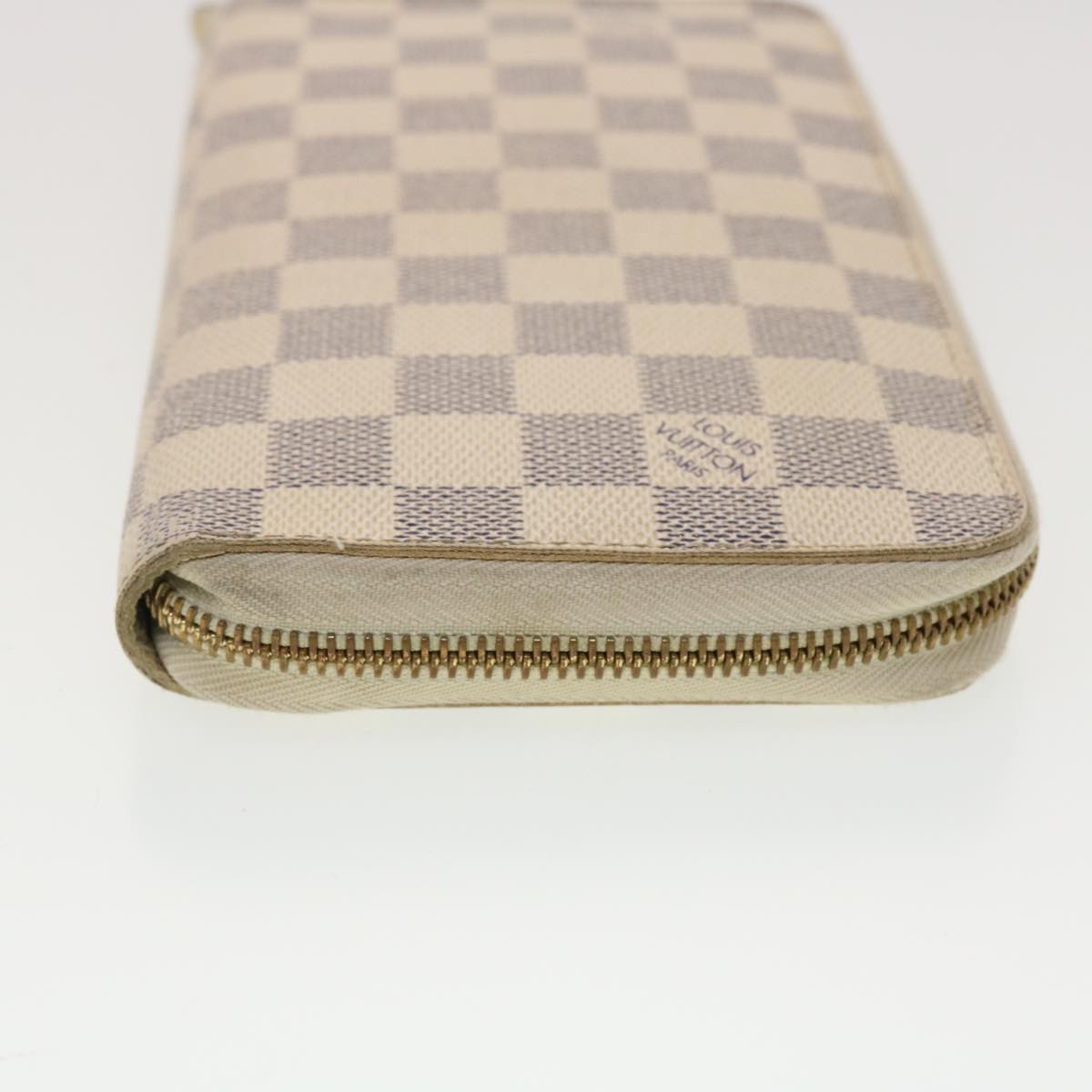 LOUIS VUITTON Damier Azur Zippy Organizer Long Wallet N60012 LV Auth 39889