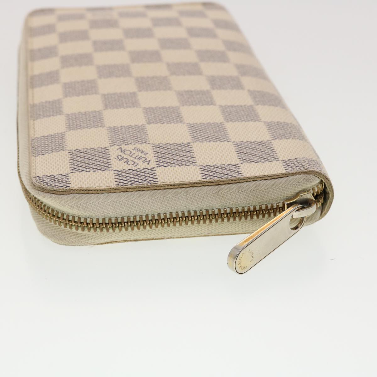 LOUIS VUITTON Damier Azur Zippy Organizer Long Wallet N60012 LV Auth 39889