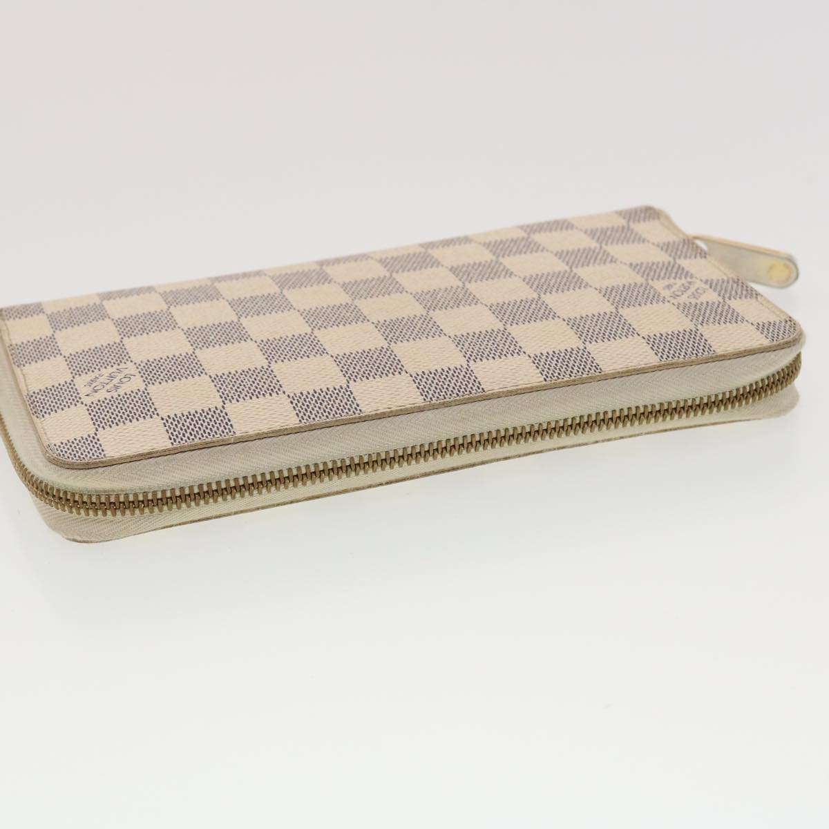 LOUIS VUITTON Damier Azur Zippy Organizer Long Wallet N60012 LV Auth 39889