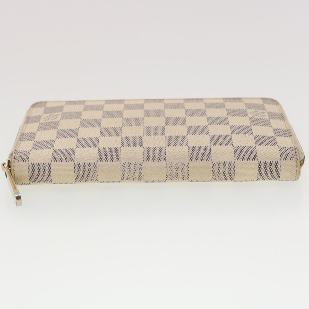 LOUIS VUITTON Damier Azur Zippy Organizer Long Wallet N60012 LV Auth 39889