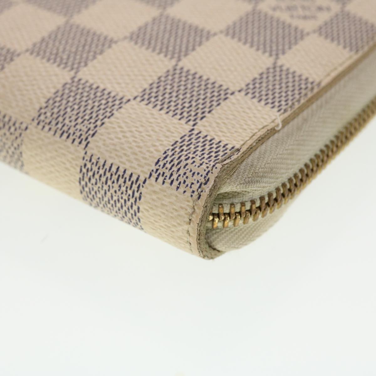 LOUIS VUITTON Damier Azur Zippy Organizer Long Wallet N60012 LV Auth 39889