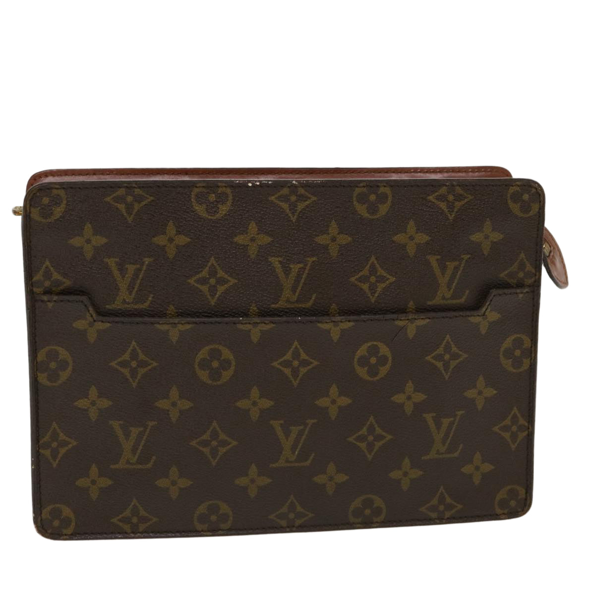 LOUIS VUITTON Monogram Pochette Homme Clutch Bag M51795 LV Auth 39891