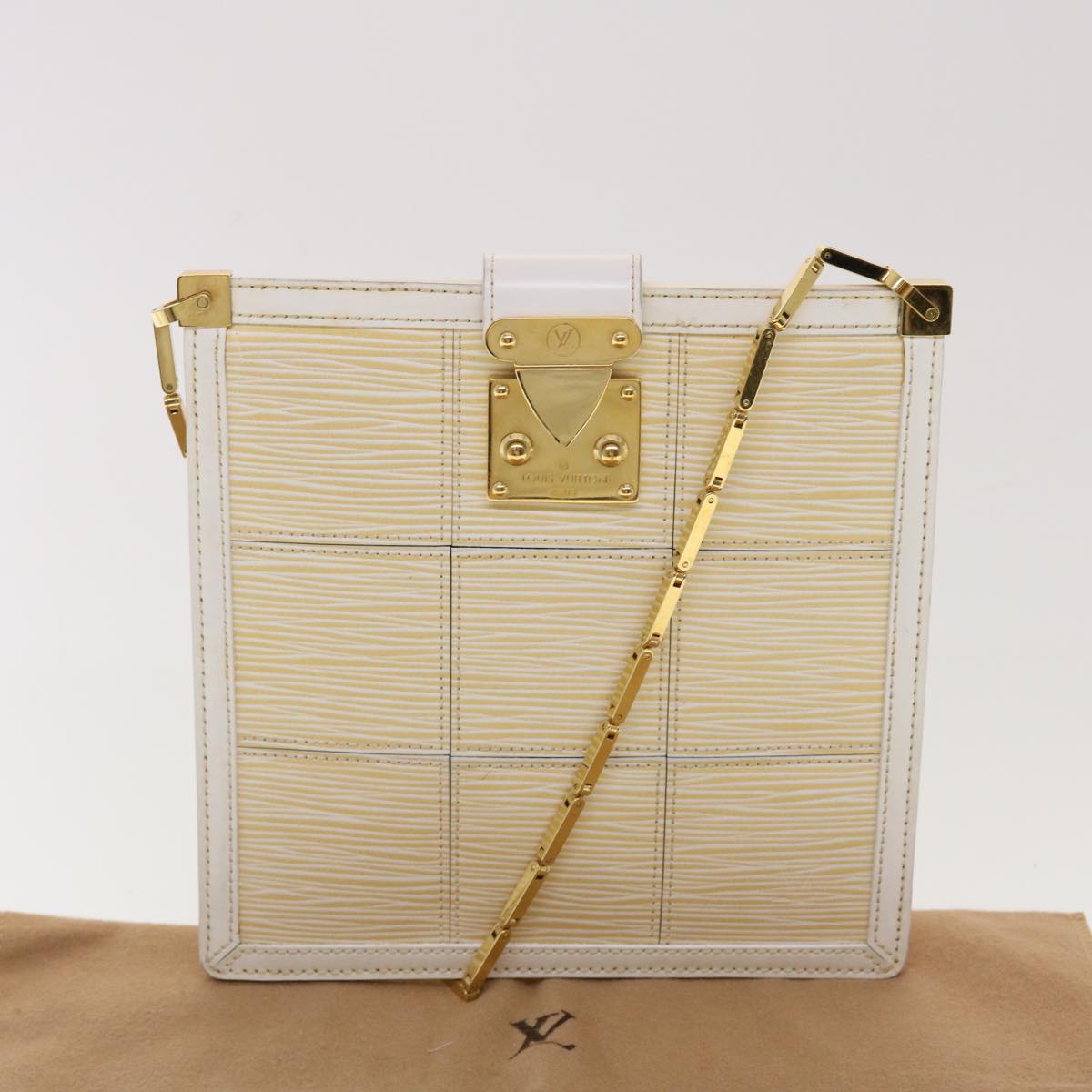 LOUIS VUITTON Epi Stretch Mojito Shoulder Bag Cream M54613 LV Auth 39898