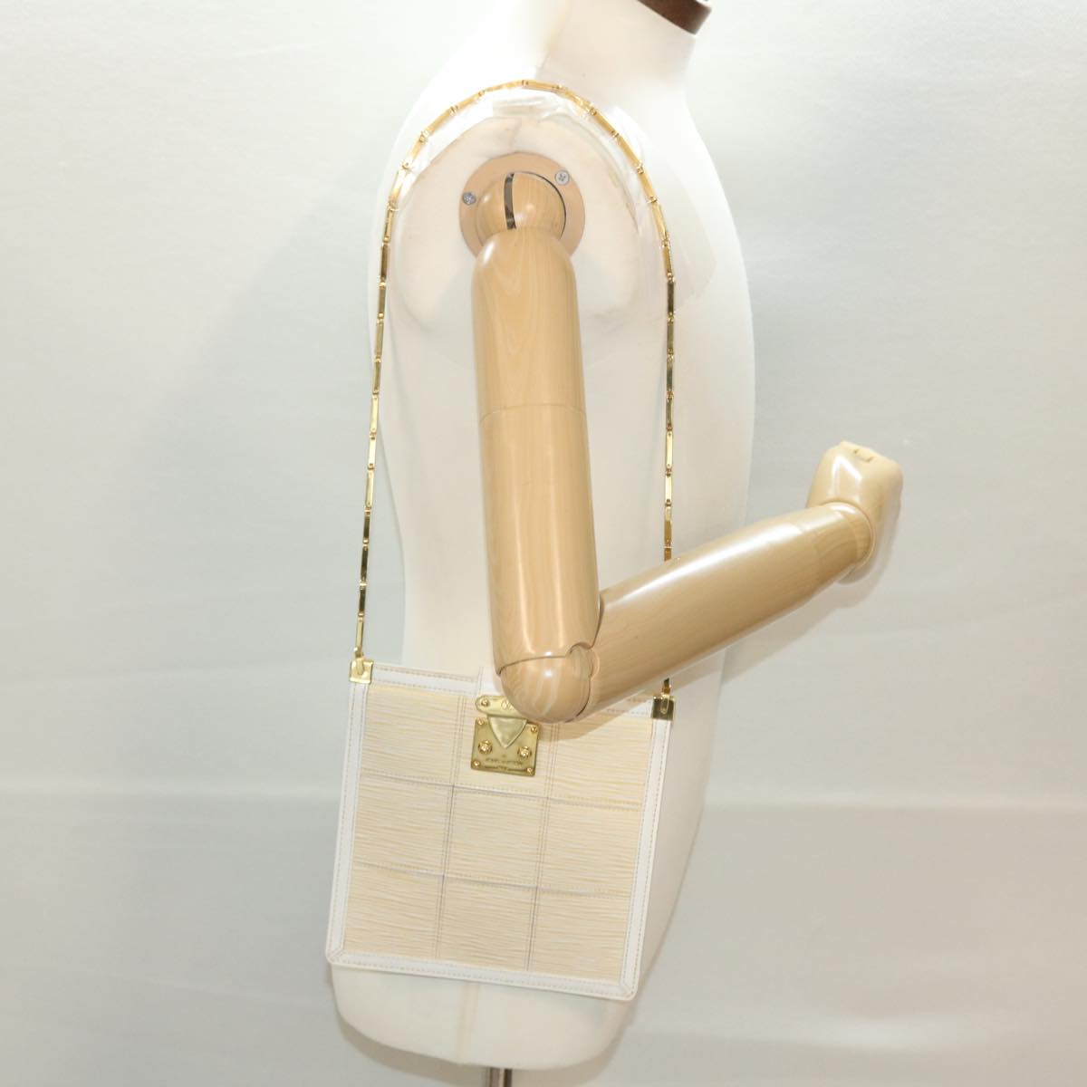 LOUIS VUITTON Epi Stretch Mojito Shoulder Bag Cream M54613 LV Auth 39898