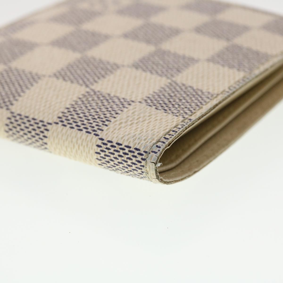 LOUIS VUITTON Damier Azur Porte Feuille Marco Bifold Wallet N60018 LV Auth 39919