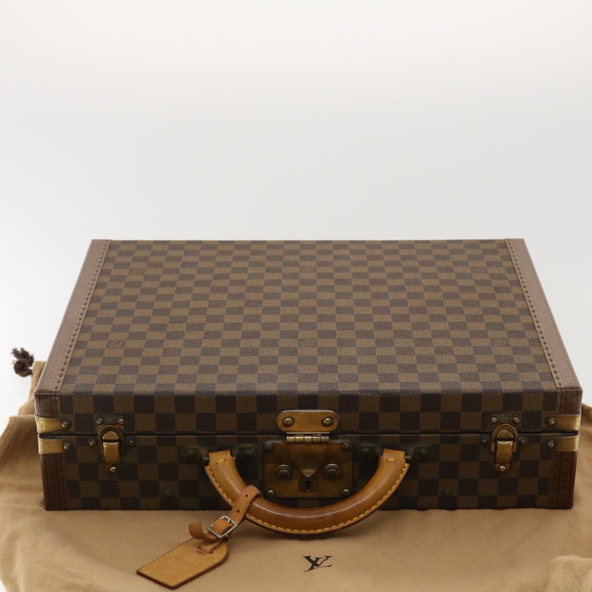 LOUIS VUITTON Damier Ebene President Trunk SPO LV Auth 39928A