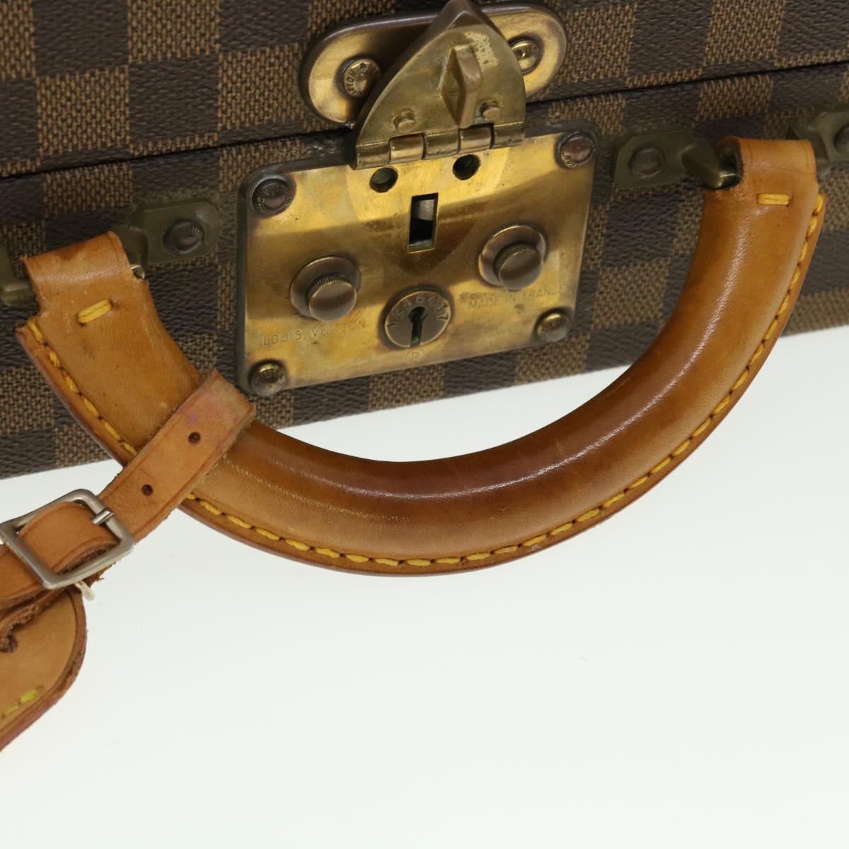 LOUIS VUITTON Damier Ebene President Trunk SPO LV Auth 39928A