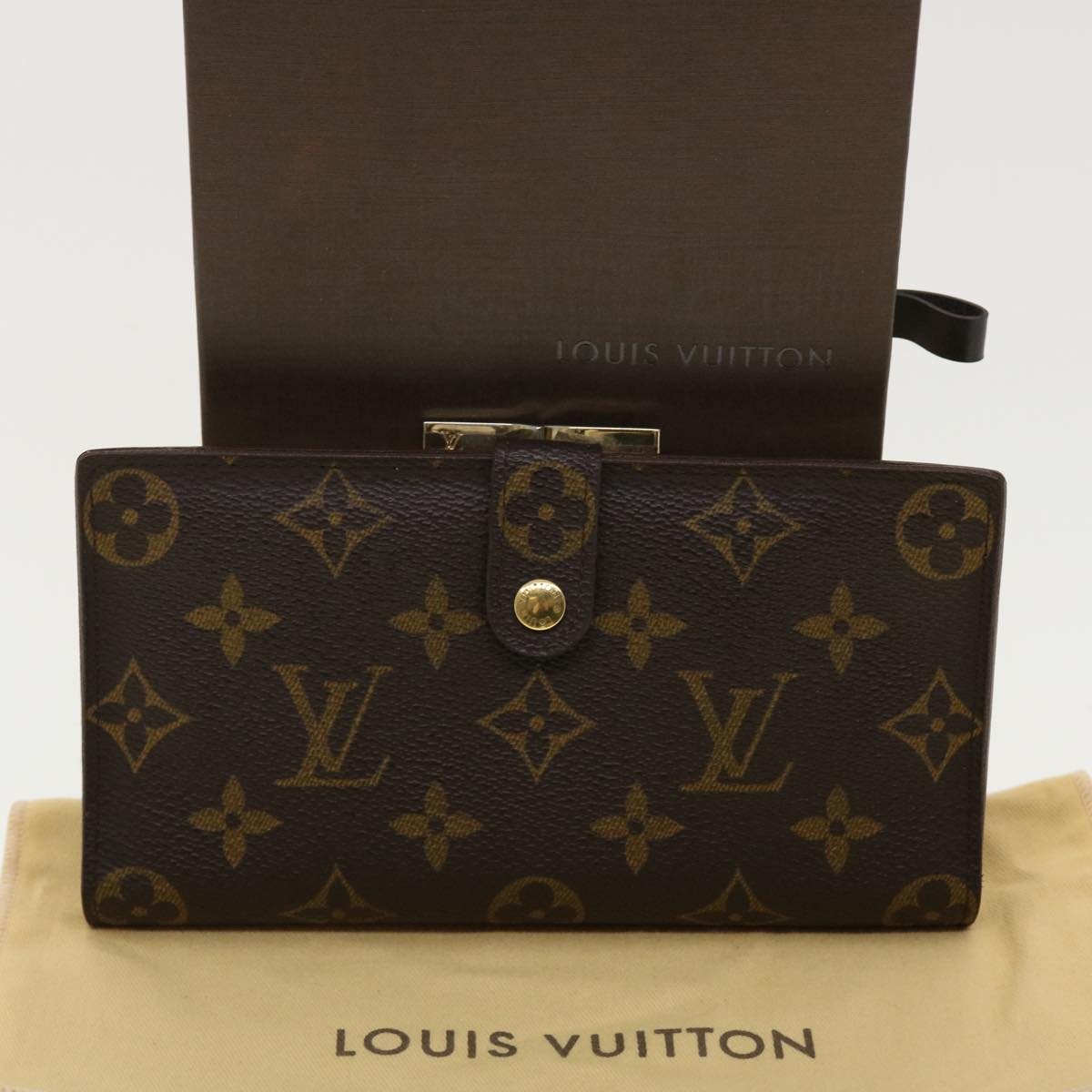 LOUIS VUITTON Monogram Continental Long Wallet T61217 LV Auth 39929