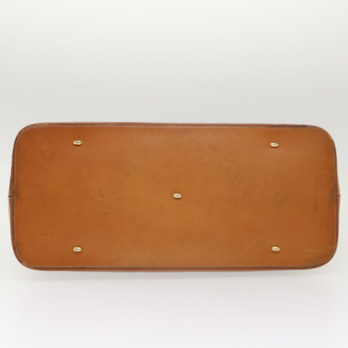 CELINE Macadam Canvas Boston Bag PVC Leather 2way Brown Auth 39945