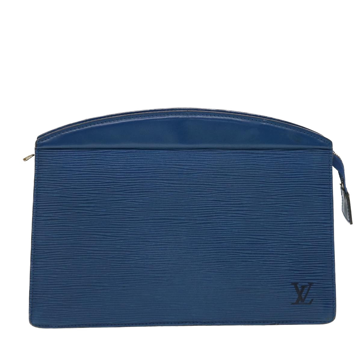 LOUIS VUITTON Epi Trousse Crete Clutch Bag Blue M48405 LV Auth 39974