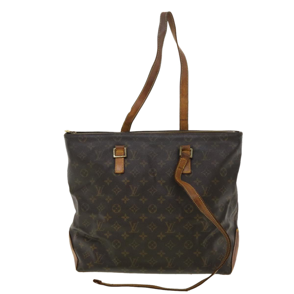 LOUIS VUITTON Monogram Cabas Mezzo Tote Bag M51151 LV Auth 39978