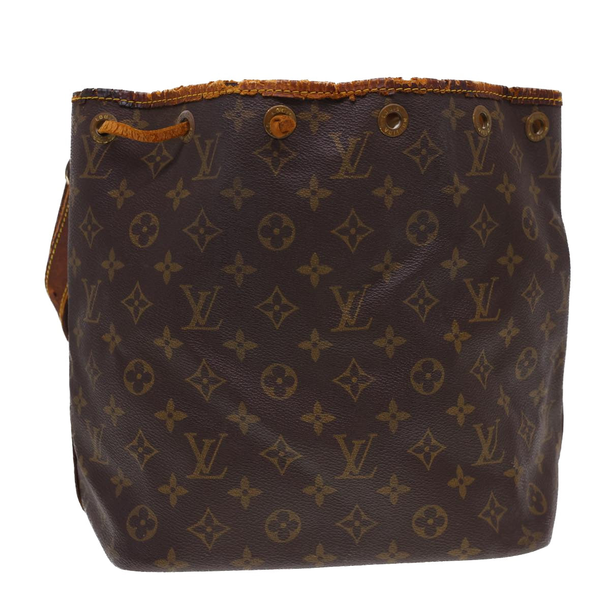 LOUIS VUITTON Monogram Petit Noe Shoulder Bag M42226 LV Auth 39981