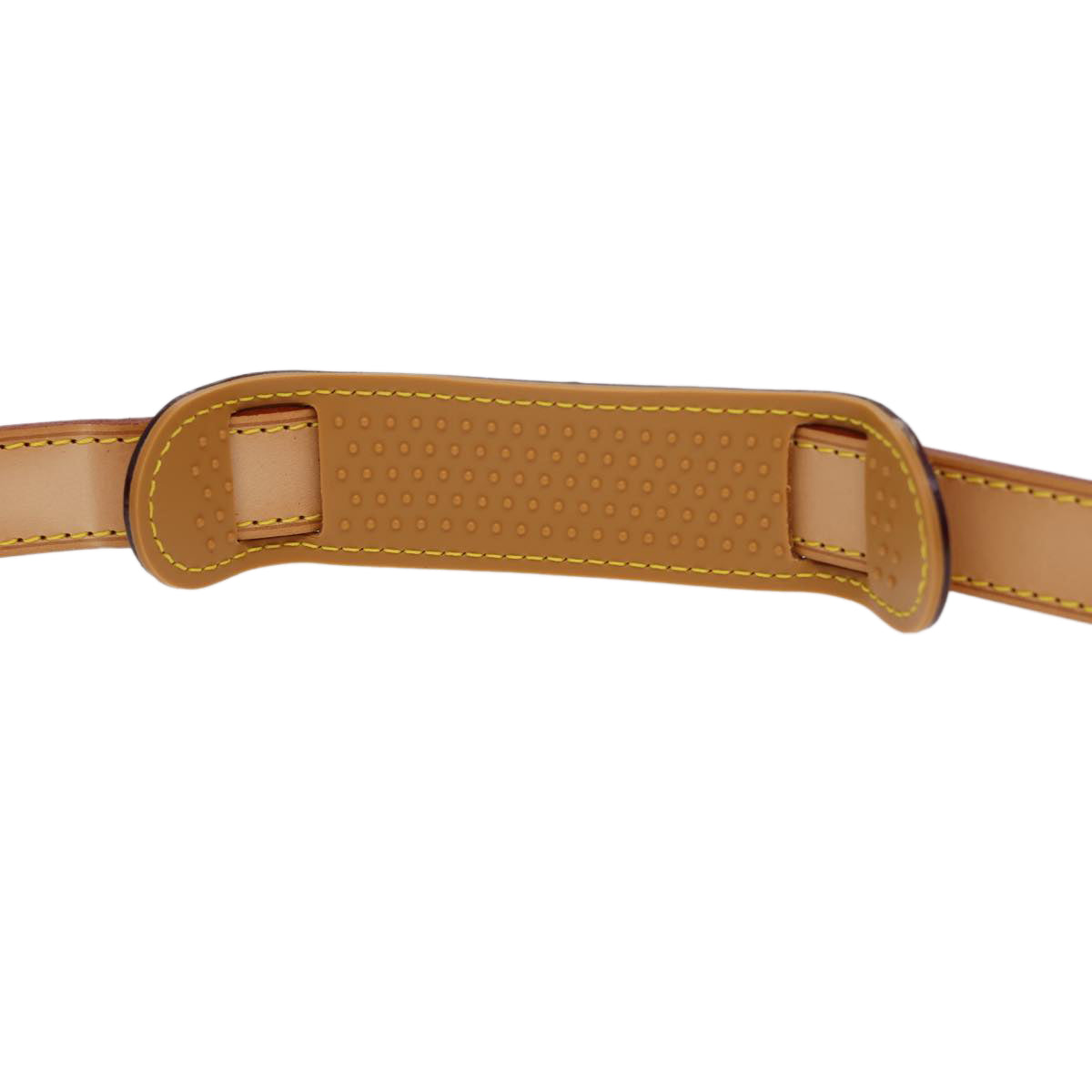 LOUIS VUITTON Shoulder Strap Leather 35.4""-42.5"" Beige LV Auth 39998