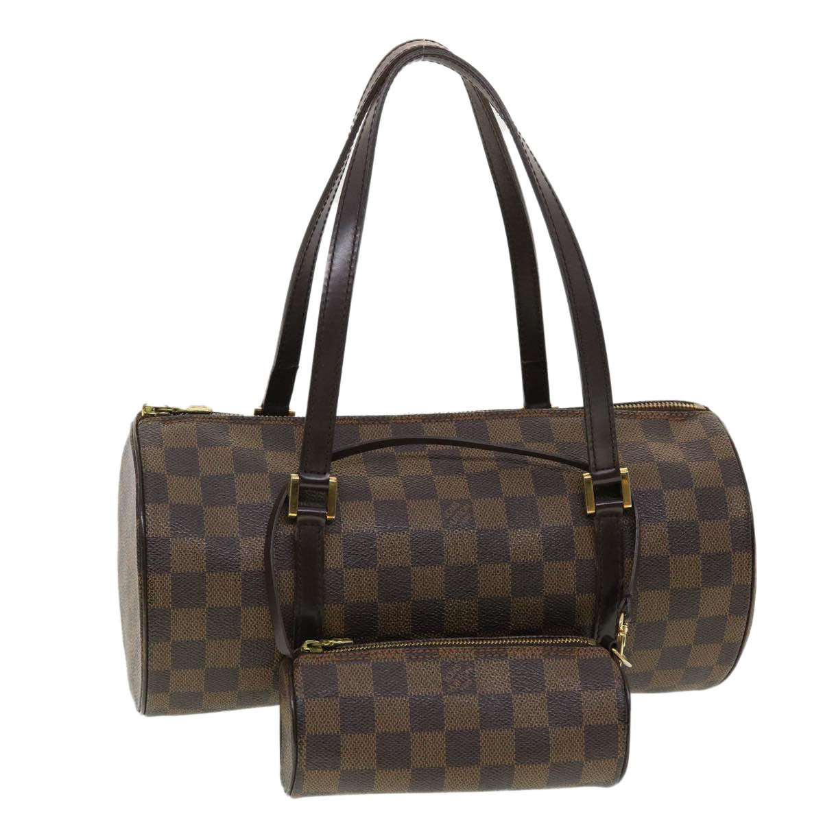 LOUIS VUITTON Damier Ebene Papillon 30 Hand Bag N51303 LV Auth 40022