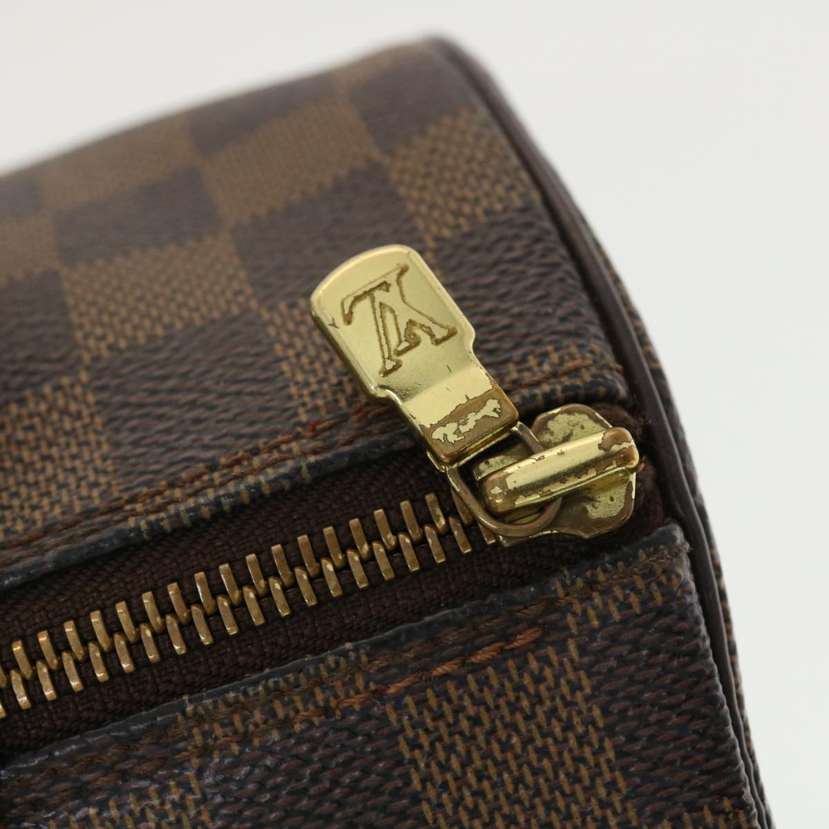 LOUIS VUITTON Damier Ebene Papillon 30 Hand Bag N51303 LV Auth 40022