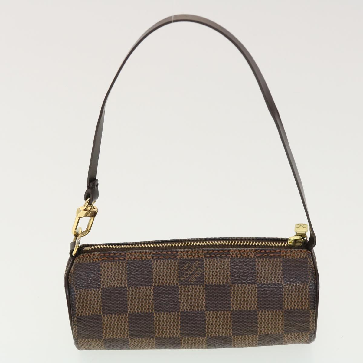 LOUIS VUITTON Damier Ebene Papillon 30 Hand Bag N51303 LV Auth 40022