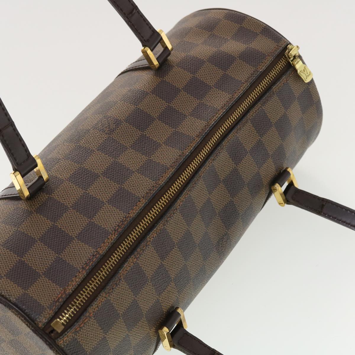 LOUIS VUITTON Damier Ebene Papillon 30 Hand Bag N51303 LV Auth 40022