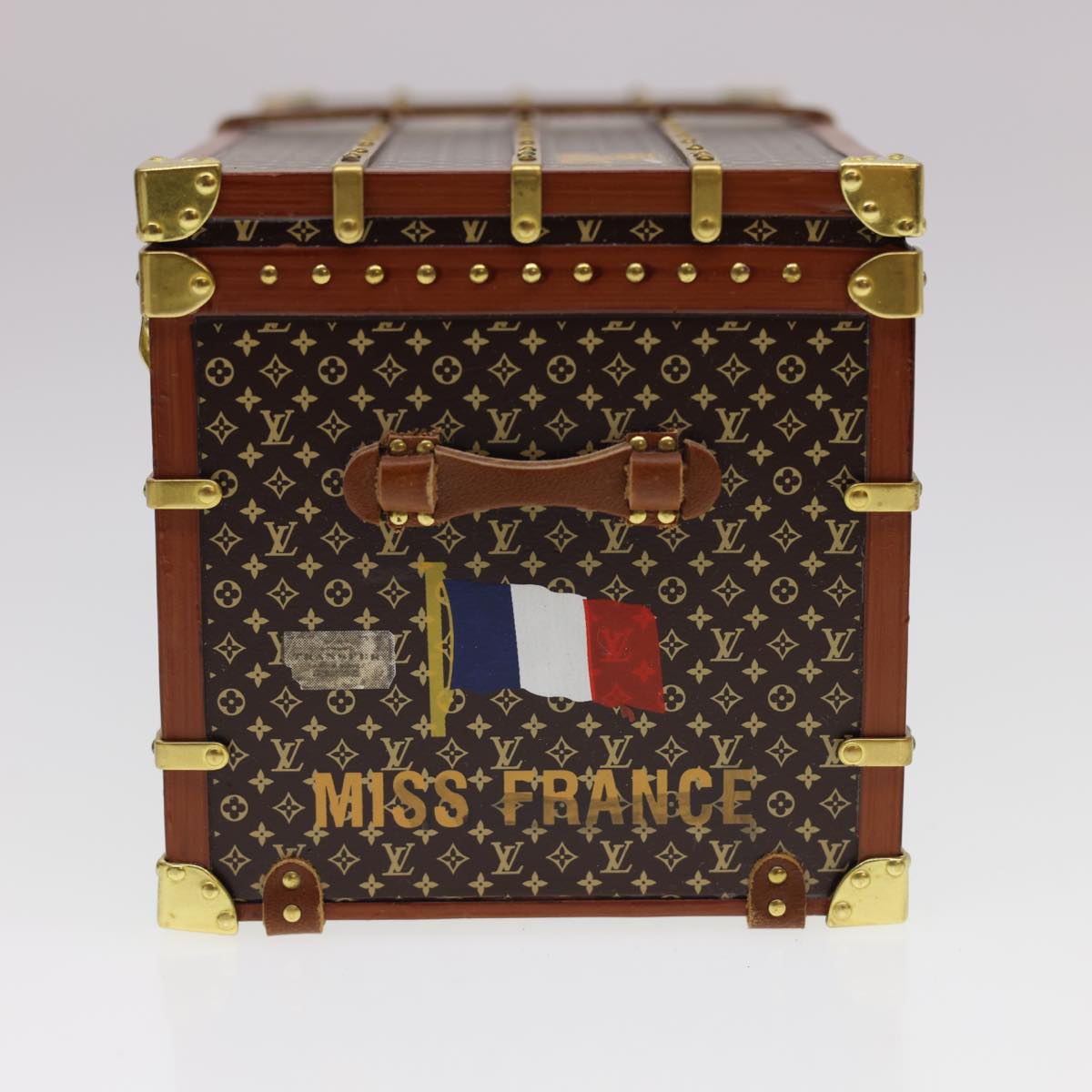 LOUIS VUITTON Miss France Paper Weight Brown M99408 LV Auth 40031