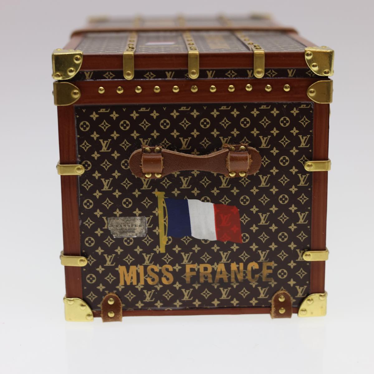 LOUIS VUITTON Miss France Paper Weight Brown M99408 LV Auth 40031