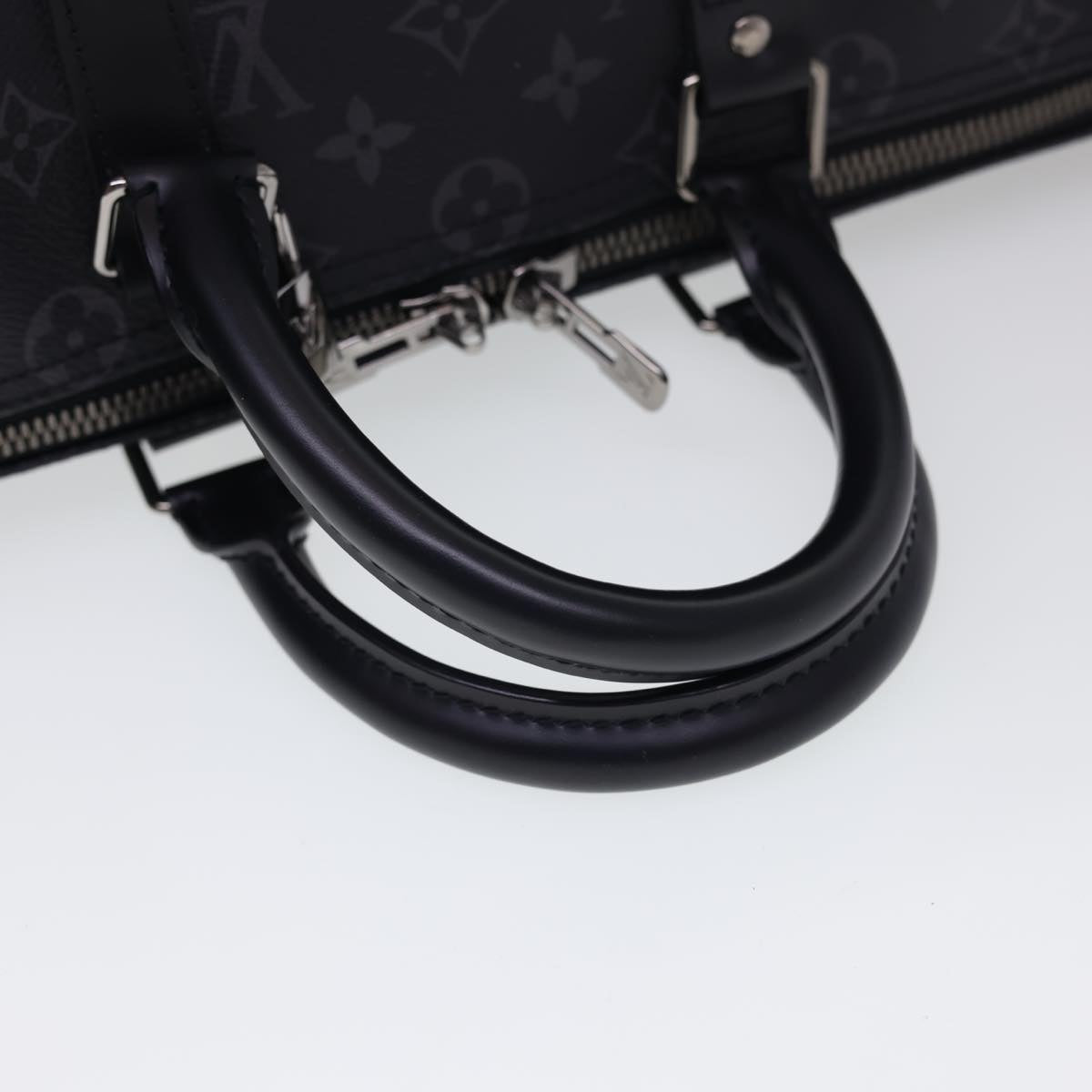 LOUIS VUITTON Eclipse Keepall Bandouliere 45 Boston Bag M43278 LV Auth 40033A