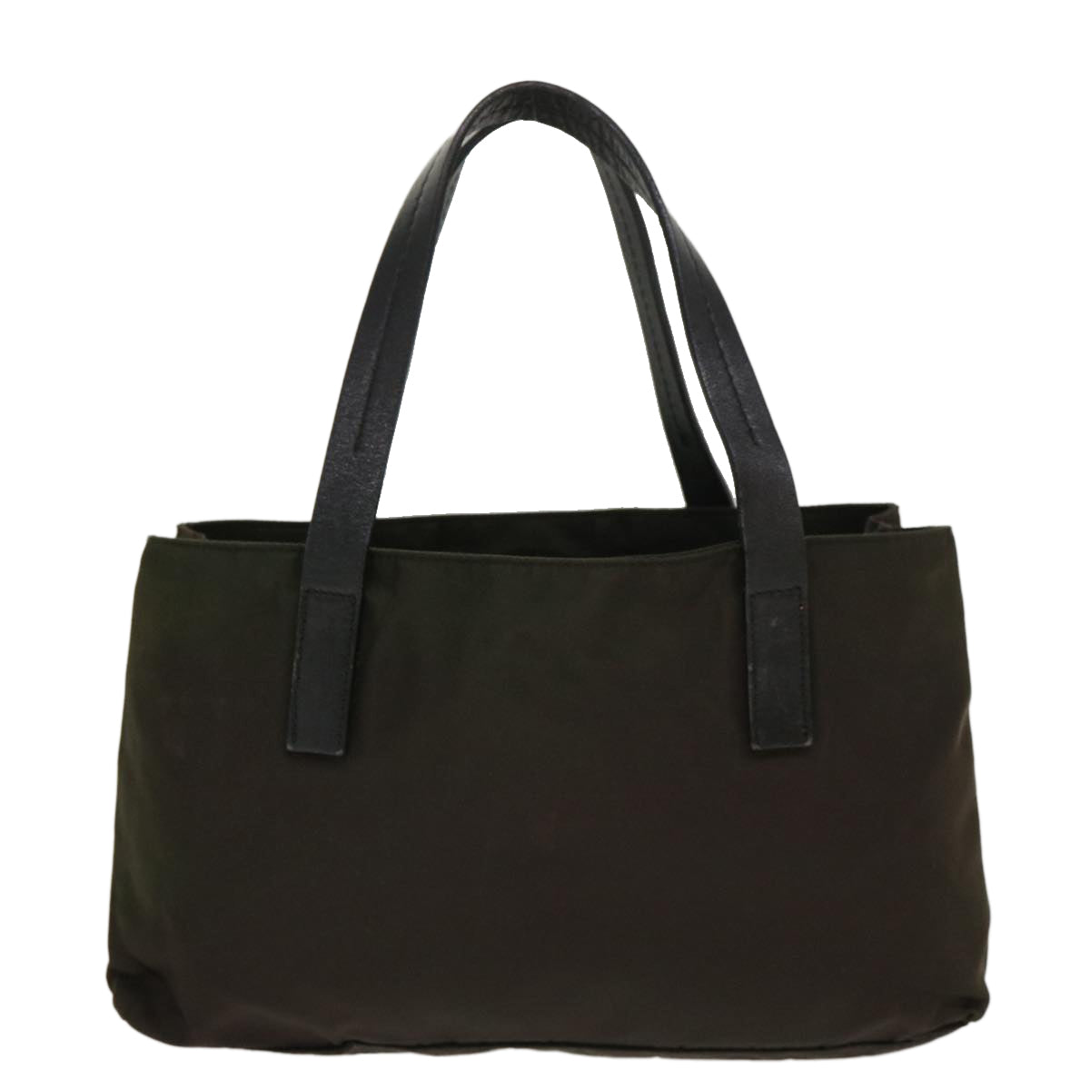 PRADA Hand Bag Nylon Khaki Auth 40039 - 0