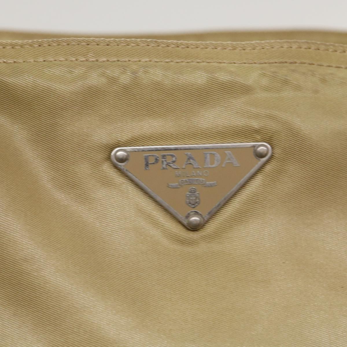 PRADA Shoulder Bag Nylon Khaki Auth 40046