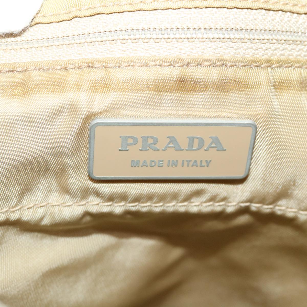 PRADA Shoulder Bag Nylon Khaki Auth 40046