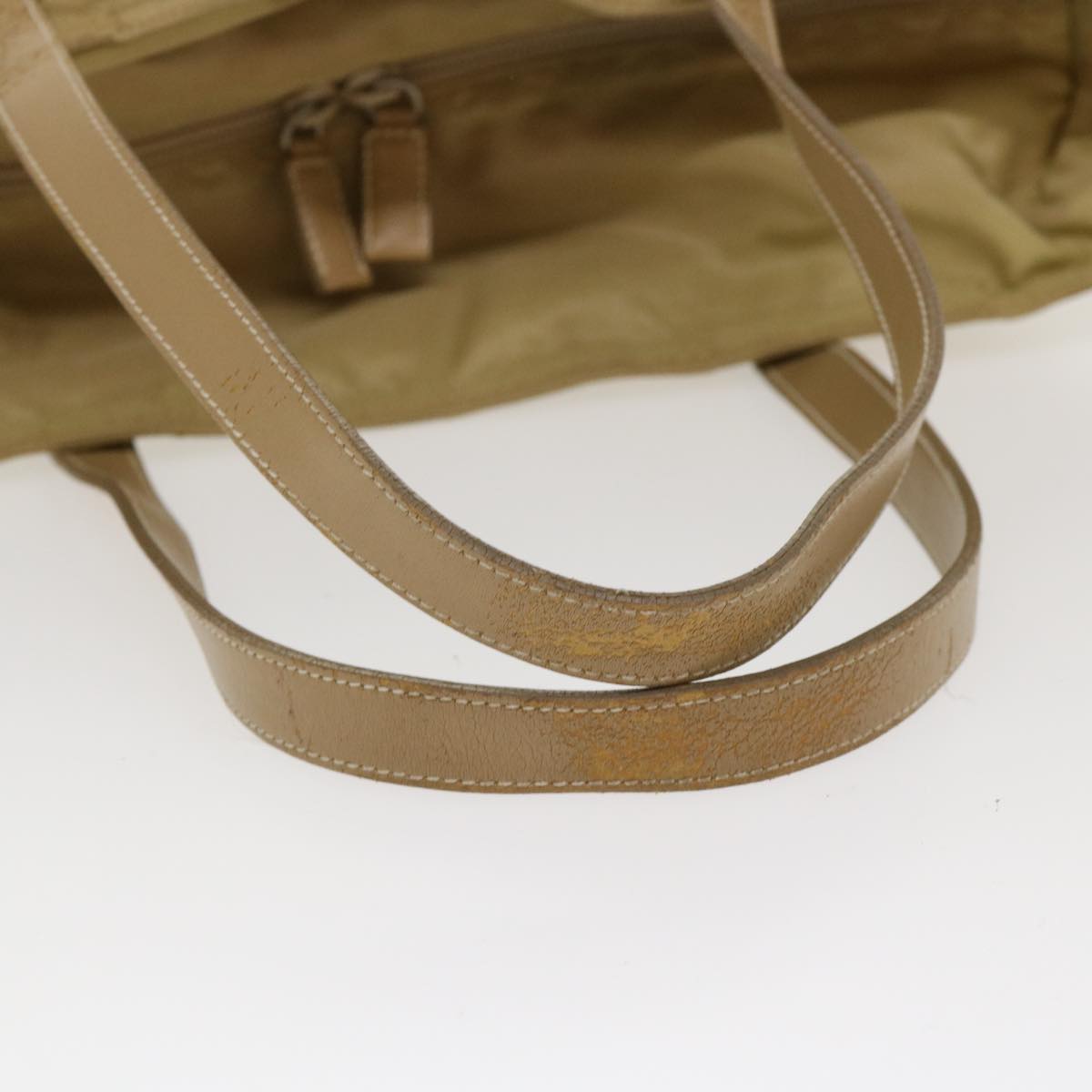 PRADA Shoulder Bag Nylon Khaki Auth 40046