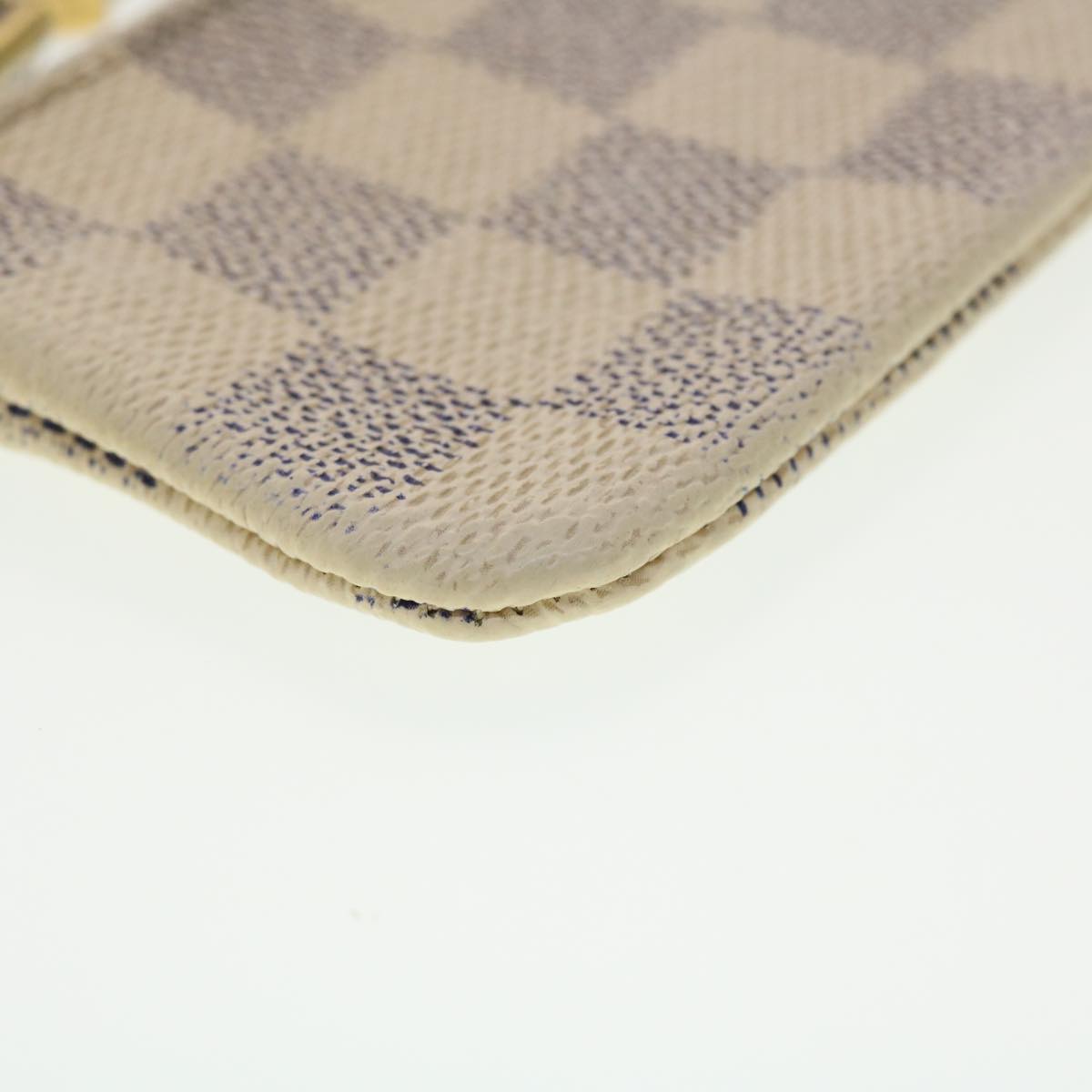 LOUIS VUITTON Damier Azur Pochette Cles Coin Purse N62659 LV Auth 40068