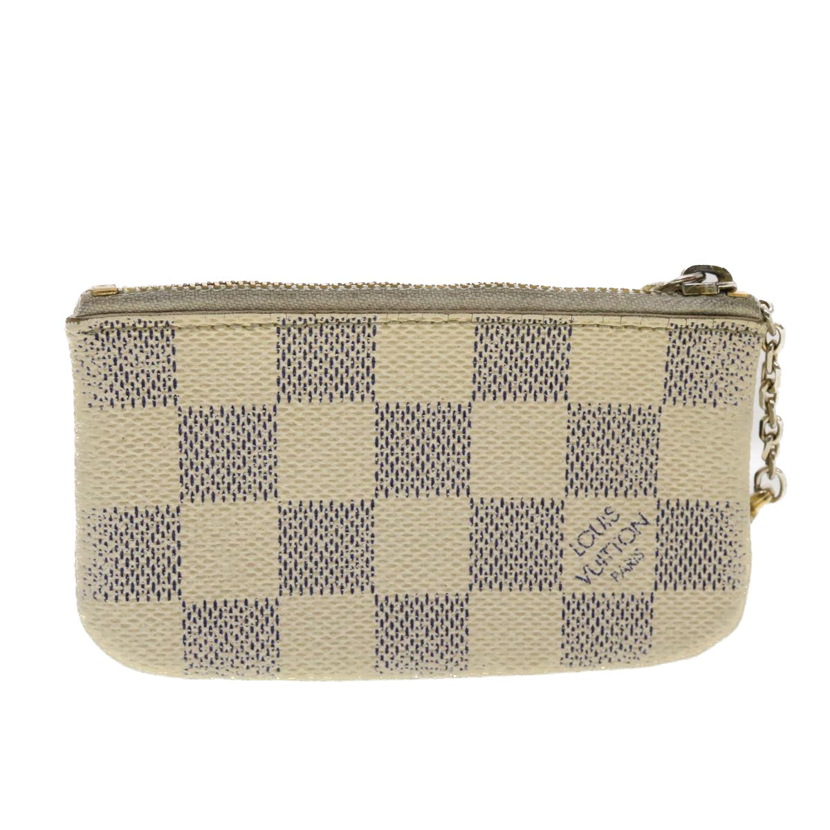 LOUIS VUITTON Damier Azur Pochette Cles Coin Purse N62659 LV Auth 40068 - 0