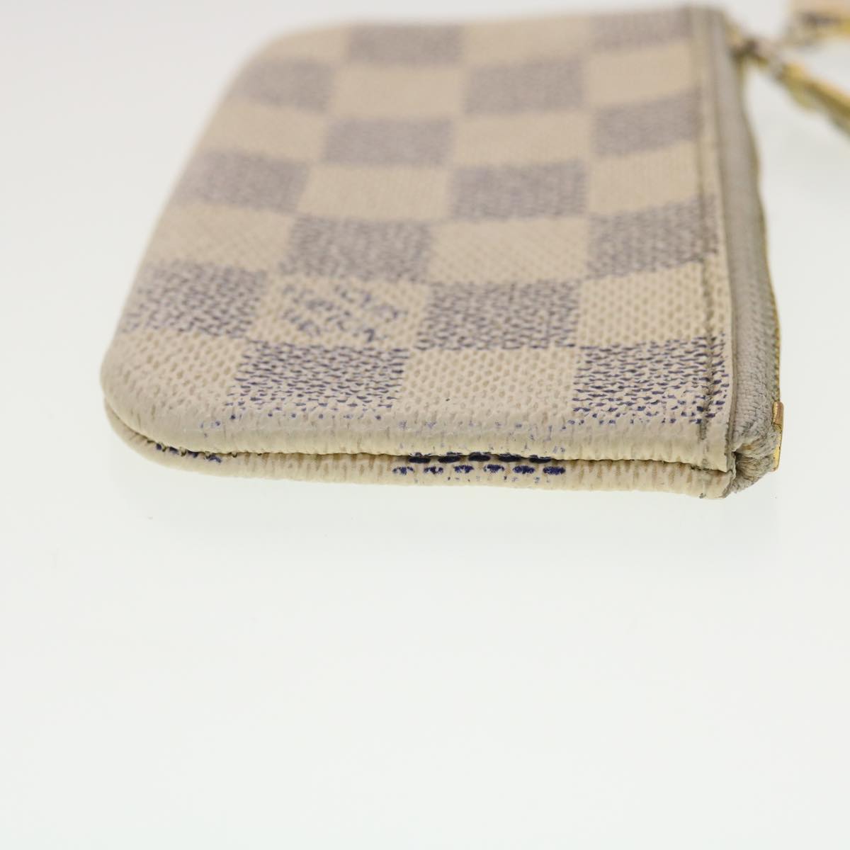 LOUIS VUITTON Damier Azur Pochette Cles Coin Purse N62659 LV Auth 40068