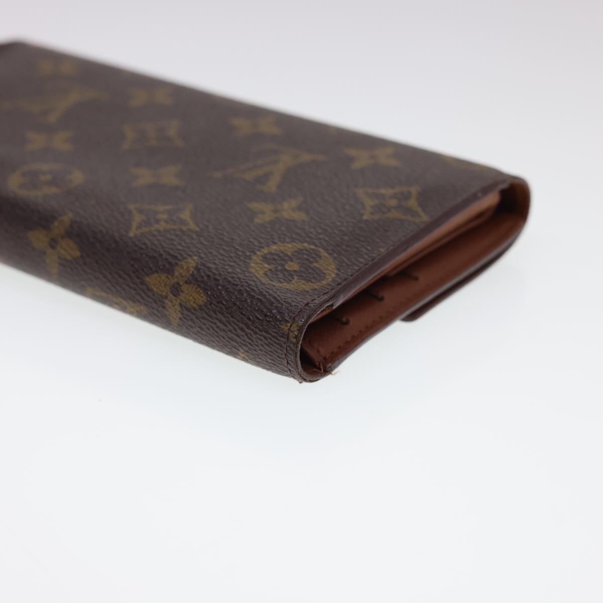 LOUIS VUITTON Monogram Portefeuille International Long Wallet M61217 Auth 40069