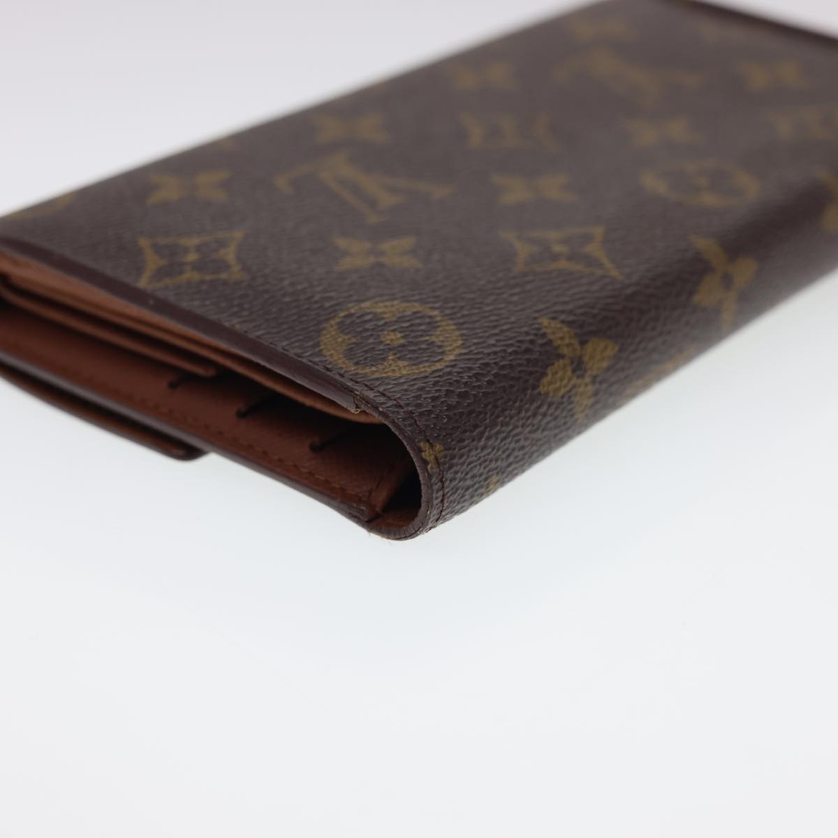 LOUIS VUITTON Monogram Portefeuille International Long Wallet M61217 Auth 40069