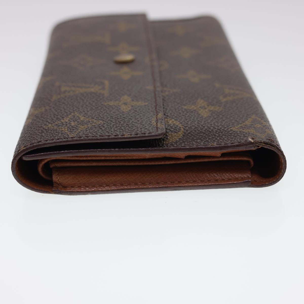 LOUIS VUITTON Monogram Portefeuille International Long Wallet M61217 Auth 40069