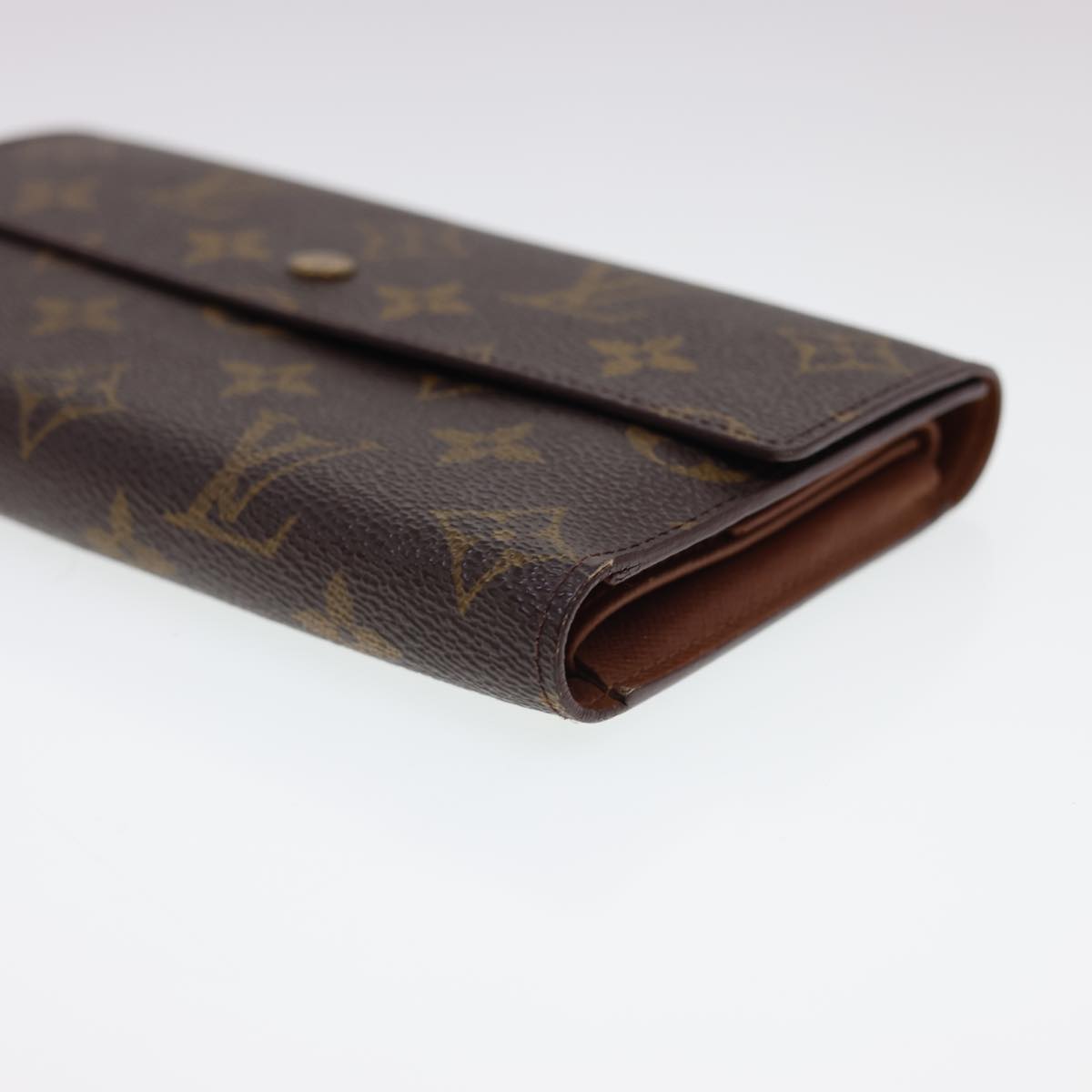 LOUIS VUITTON Monogram Portefeuille International Long Wallet M61217 Auth 40069