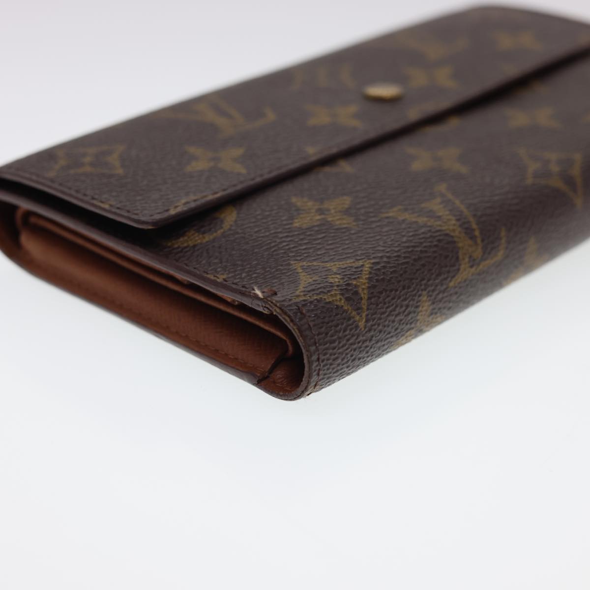 LOUIS VUITTON Monogram Portefeuille International Long Wallet M61217 Auth 40069