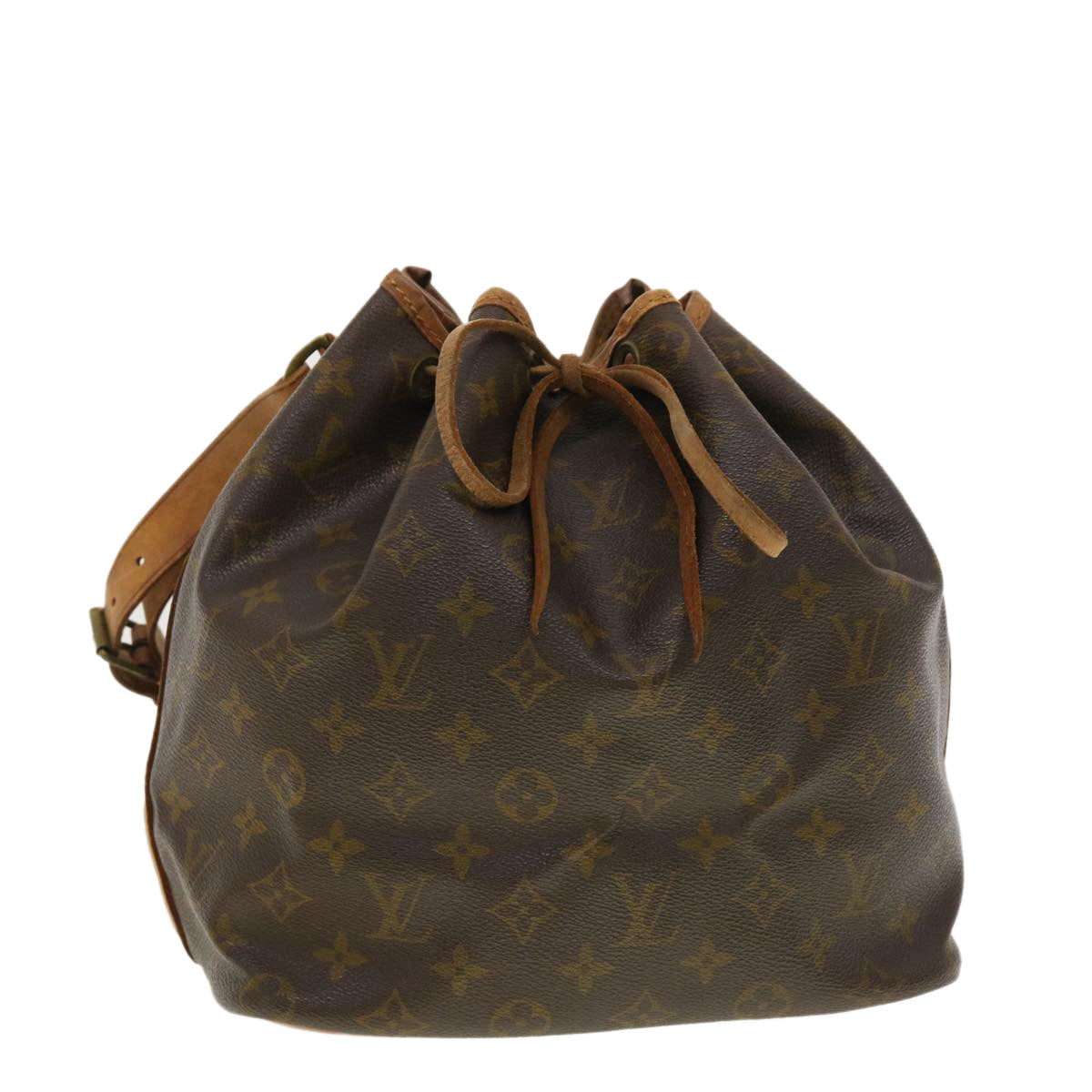 LOUIS VUITTON Monogram Petit Noe Shoulder Bag M42226 LV Auth 40073