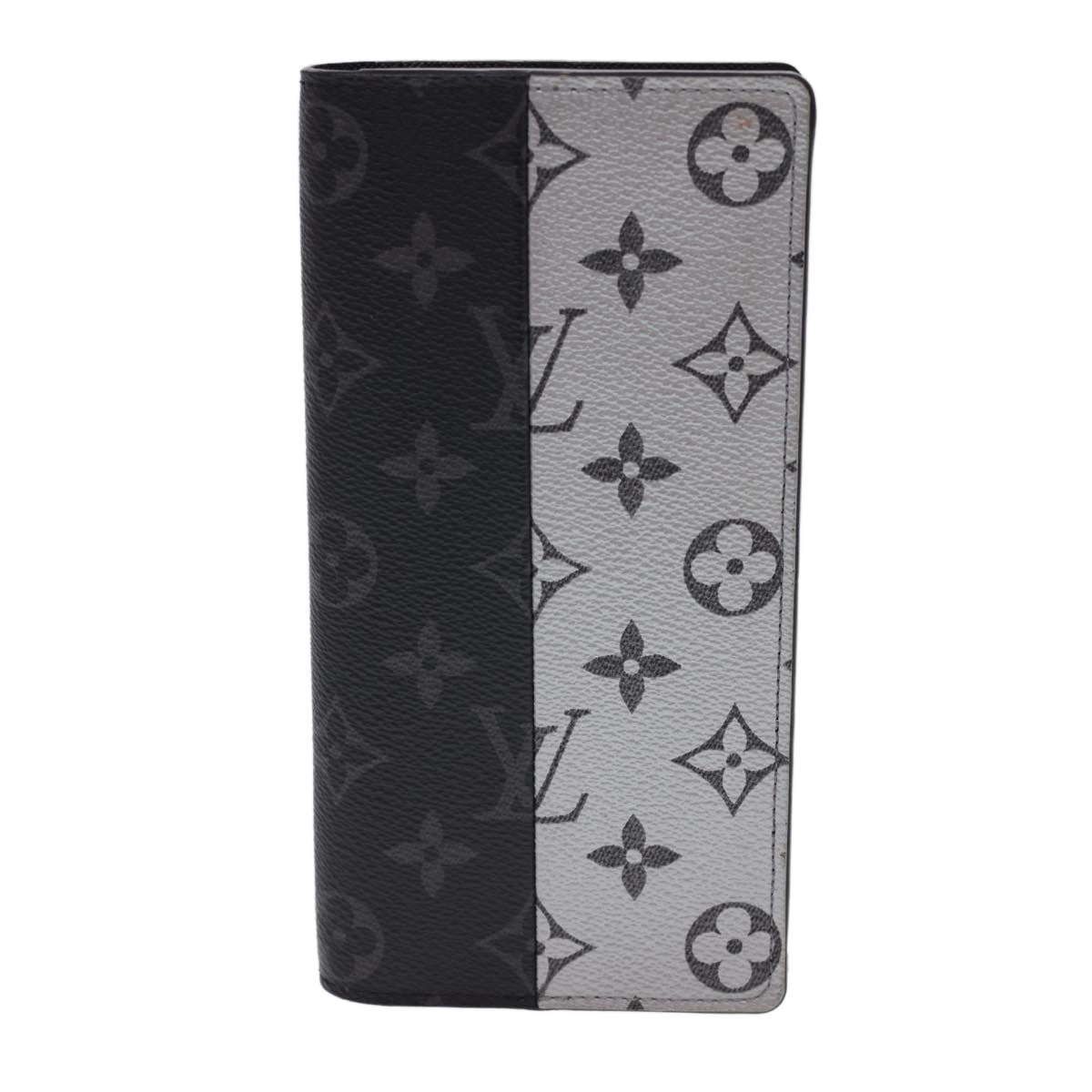 LOUIS VUITTON Eclipse Split Portefeuille Braza Long Wallet M63027 LV Auth 40074A