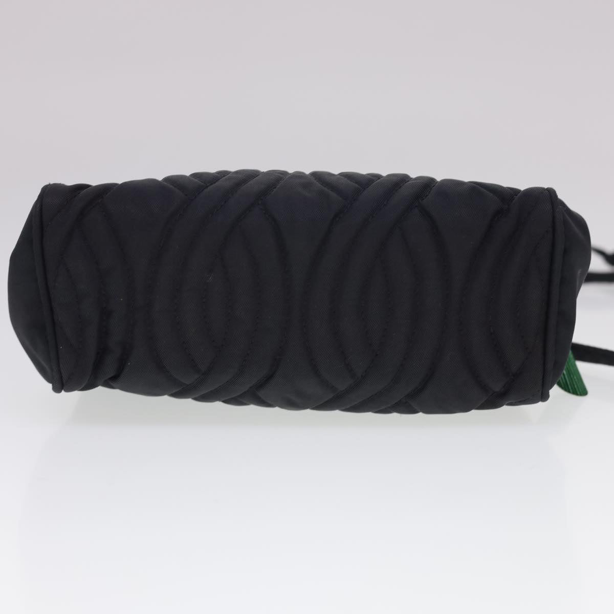 FENDI Shoulder Bag Nylon Black Multicolor Auth 40084