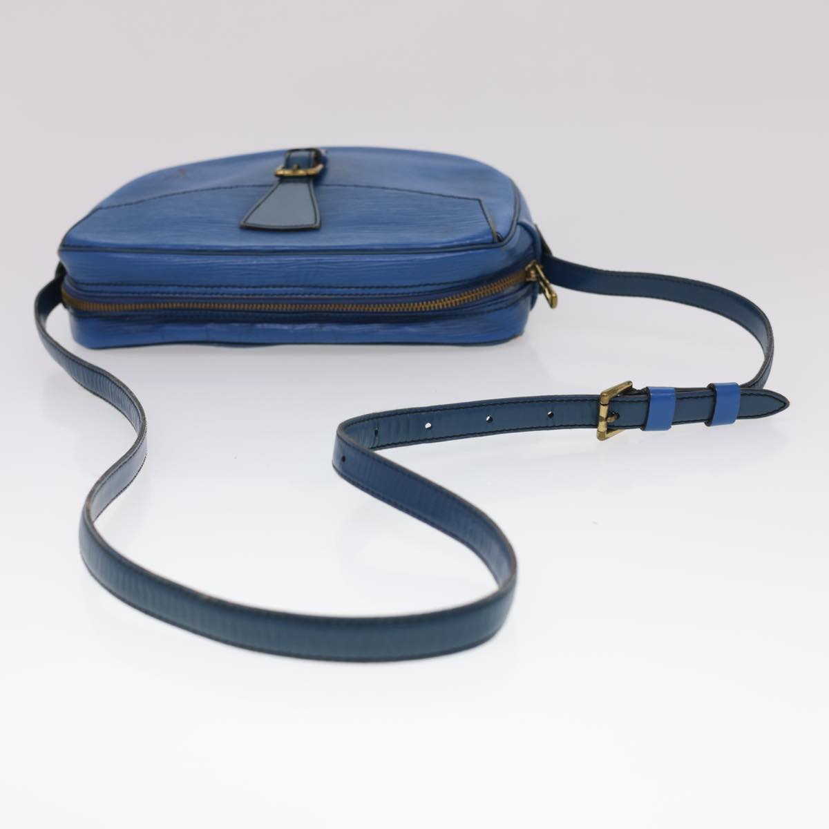 LOUIS VUITTON Epi June Feuille Shoulder Bag Blue M52155 LV Auth 40091