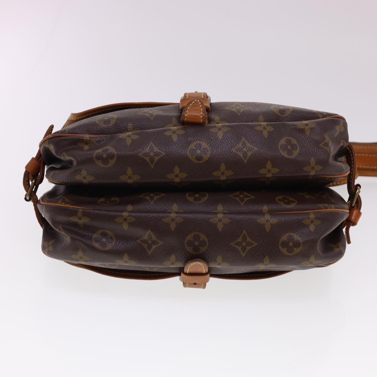 LOUIS VUITTON Monogram Saumur 30 Shoulder Bag M42256 LV Auth 40092