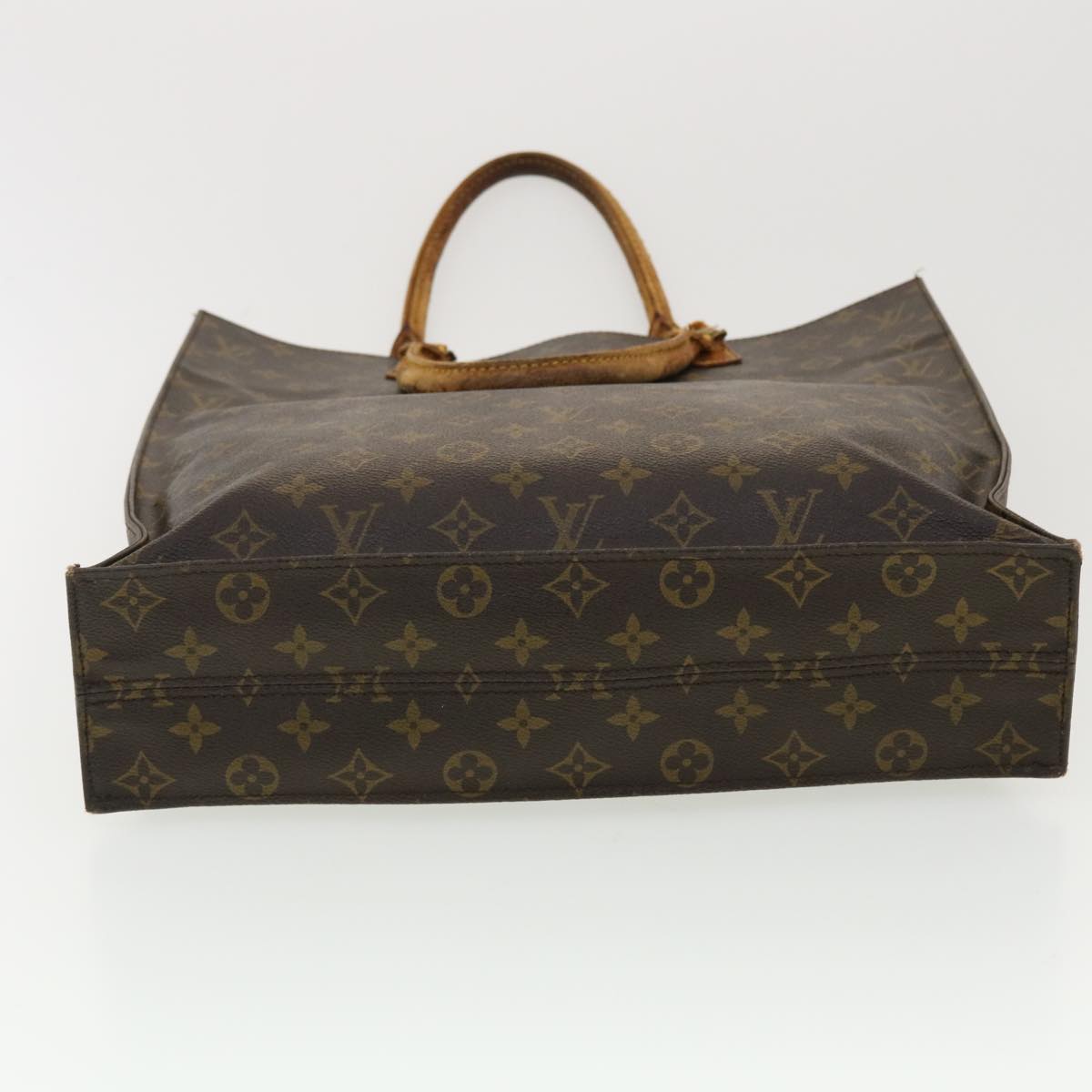 LOUIS VUITTON Monogram Sac Plat Hand Bag M51140 LV Auth 40104