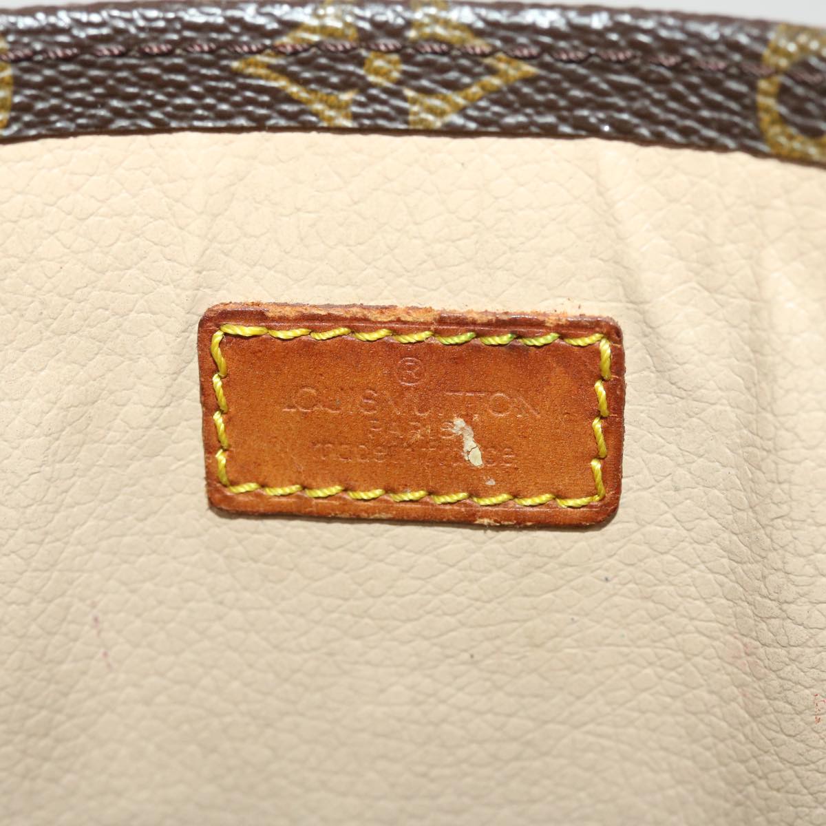 LOUIS VUITTON Monogram Sac Plat Hand Bag M51140 LV Auth 40104