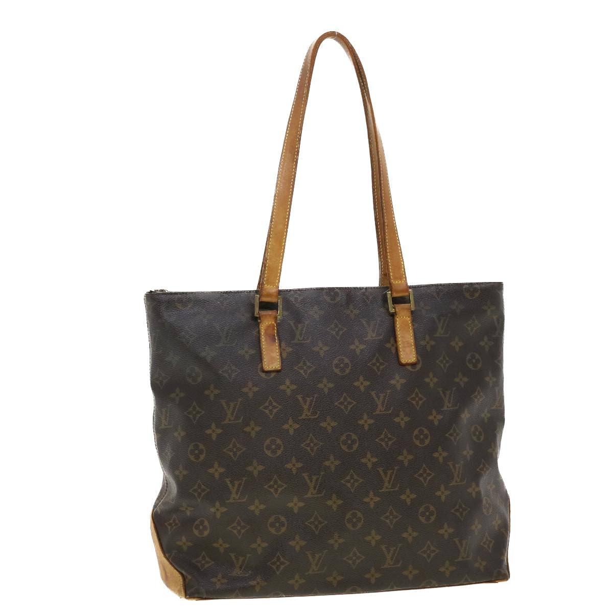 LOUIS VUITTON Monogram Cabas Mezzo Tote Bag M51151 LV Auth 40112