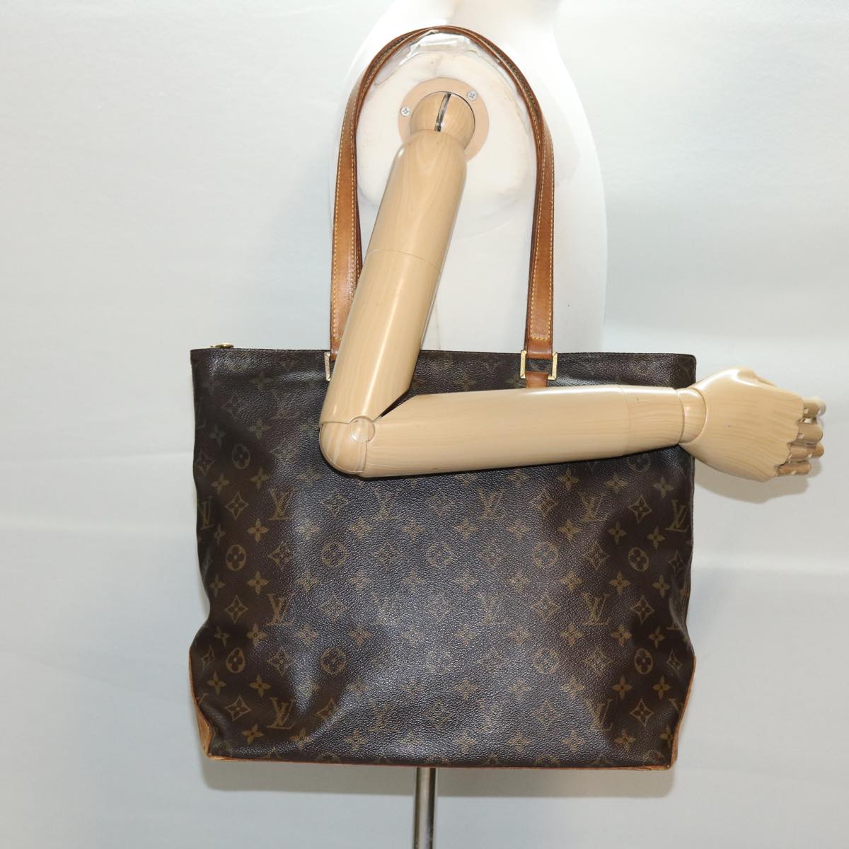 LOUIS VUITTON Monogram Cabas Mezzo Tote Bag M51151 LV Auth 40112