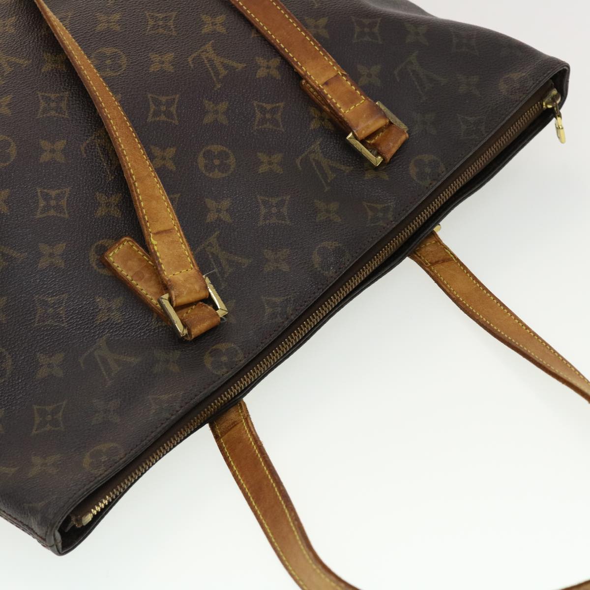 LOUIS VUITTON Monogram Cabas Mezzo Tote Bag M51151 LV Auth 40112